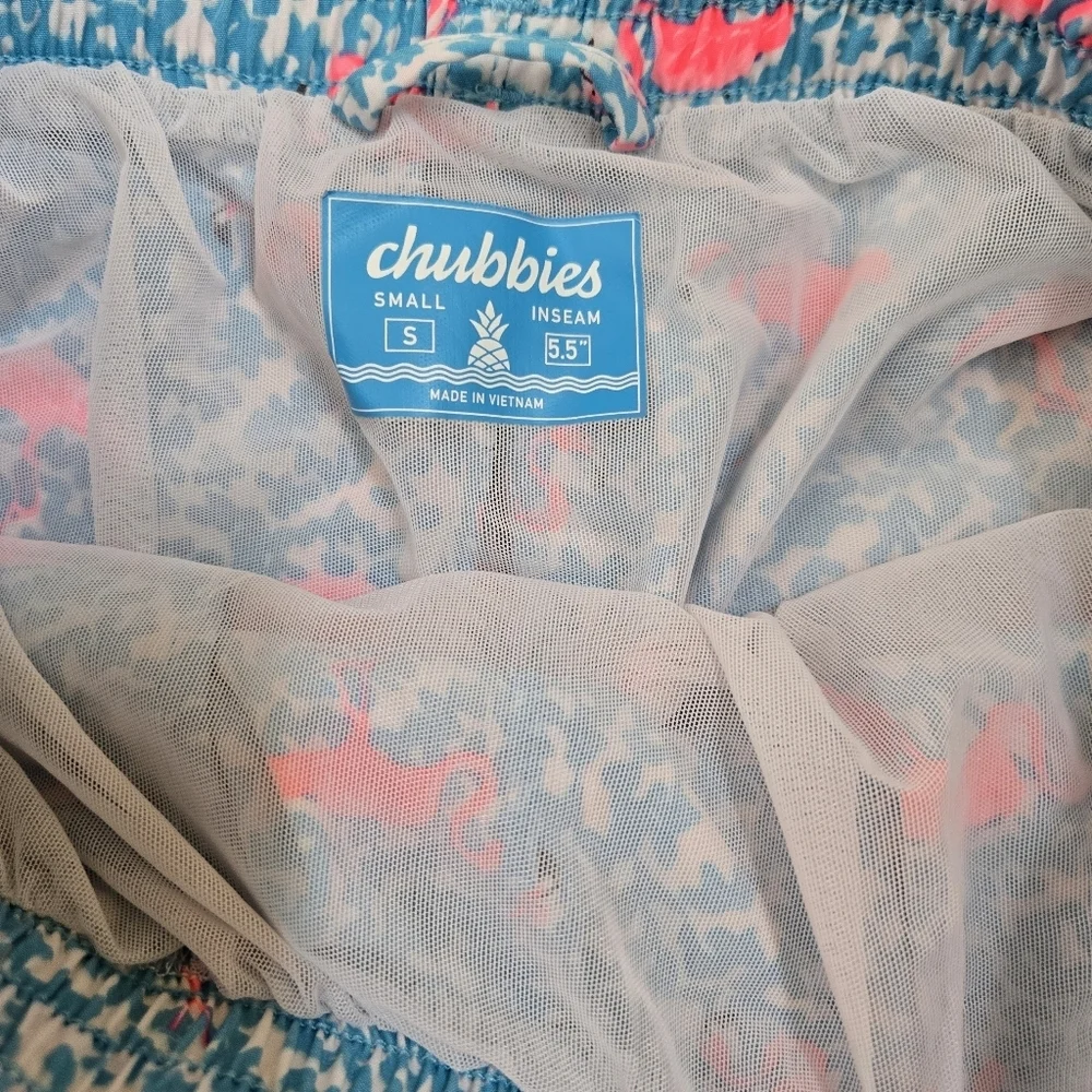 Men's Chubbies Flamingo swim shorts S 5.5